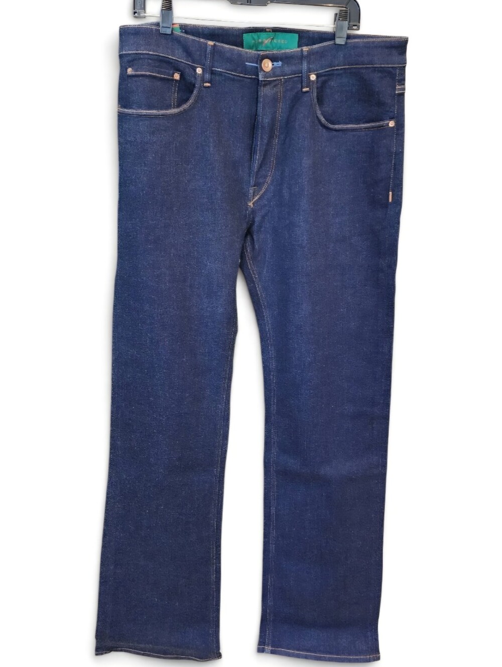 NEW Hand Picked Men's Designer Straight-Leg Dark Blue Jeans Relaxed Fit Size 33